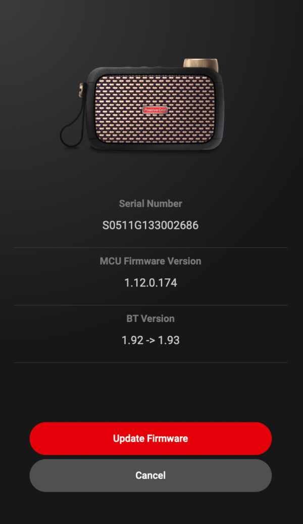 How To Update The Firmware (1.13.0.189) on Spark Go? Spark Amp Lovers
