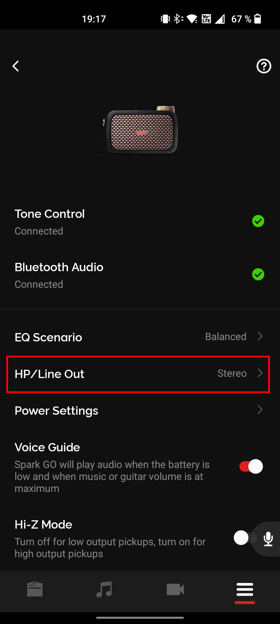 Spark amp outputs Line out vs Heaphones out Spark Amp Lovers